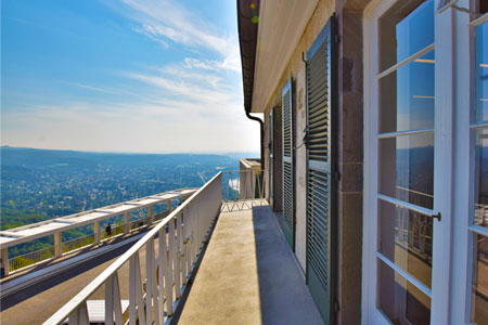 Sicht vom Balkon des Tagungsraums